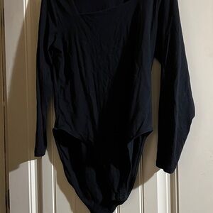 Old Navy Black Long Sleeve Bodysuit